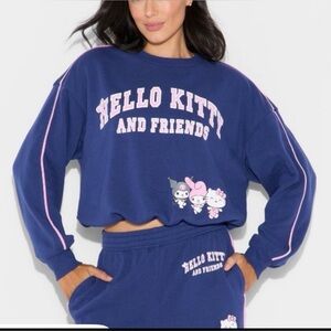 Women’s  Hello Kitty & Friends Bubble Hem Sweatshirt-M